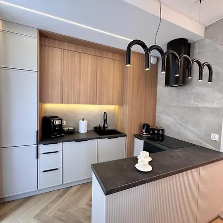 דירה Family & Business Sauna Baltic Horizon No 1 Premium - 3 Bedroom With Private Sauna, Jacuzzi, Rooftop Gym & Panoramic Terrace, Balcony, Underground Garage