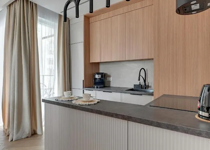 Family & Business Sauna Baltic Horizon No 1 Premium - 3 Bedroom With Private Sauna, Jacuzzi, Rooftop Gym & Panoramic Terrace, Balcony, Underground Garage Lägenhet Gdańsk