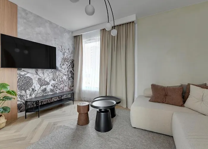 Family & Business Sauna Baltic Horizon No 1 Premium - 3 Bedroom With Private Sauna, Jacuzzi, Rooftop Gym & Panoramic Terrace, Balcony, Underground Garage Apartment Gdansk